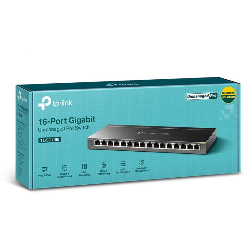 Load image into Gallery viewer, TP-Link TL-SG116E 16-Port Gigabit Unmanaged Switch