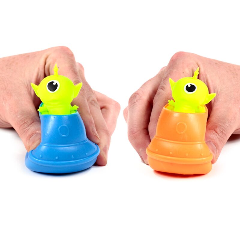 Afbeelding laden in galerijviewer, Knijpbare alien ufo pop out