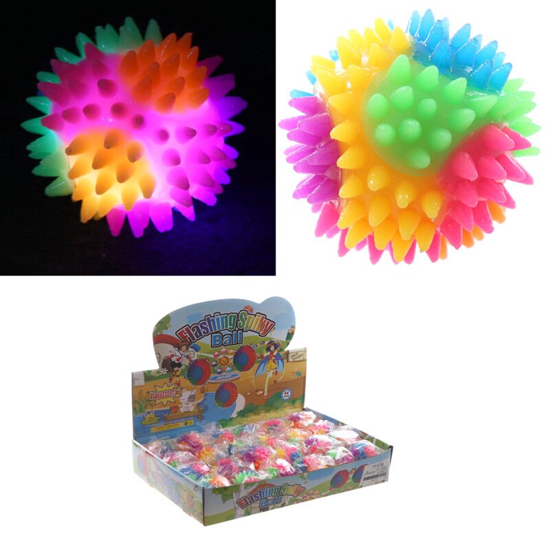 Afbeelding laden in galerijviewer, Puntige stuiterbal met led 5.5cm