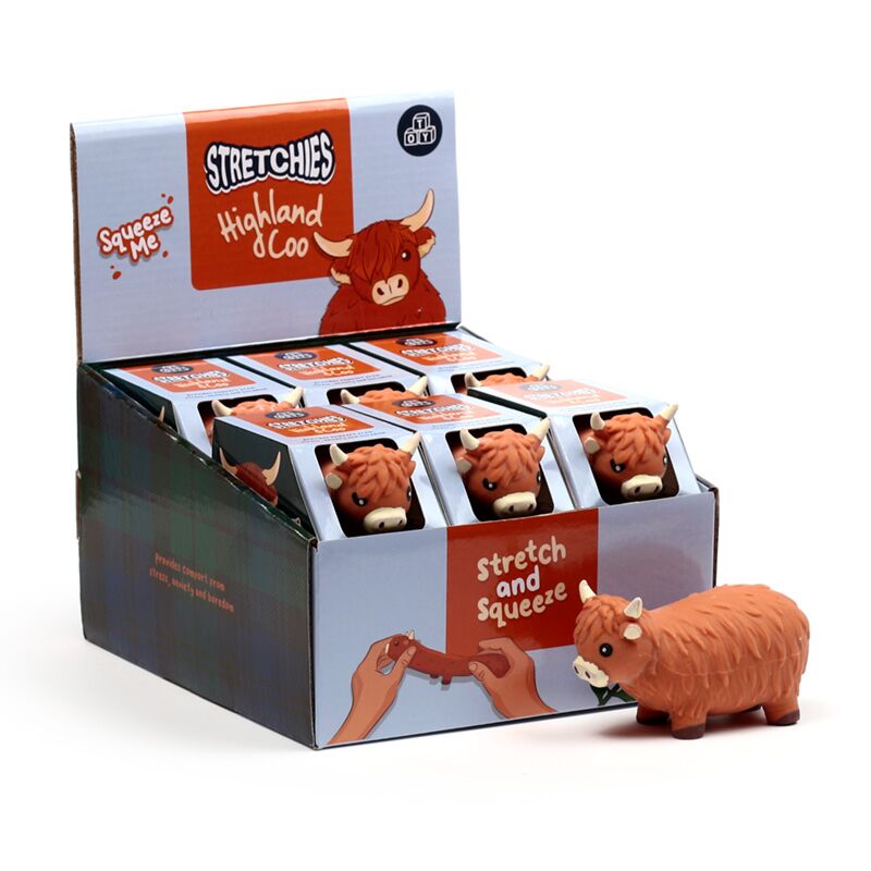 Afbeelding laden in galerijviewer, Stretch speelgoed highland coo koe