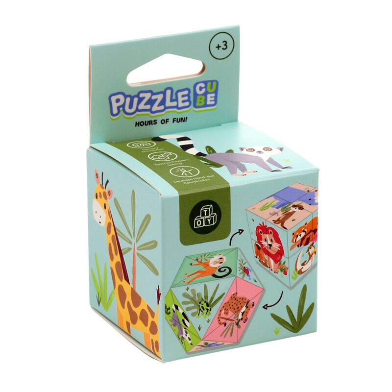 Load image into Gallery viewer, Zooniverse puzzel kubus speelgoed