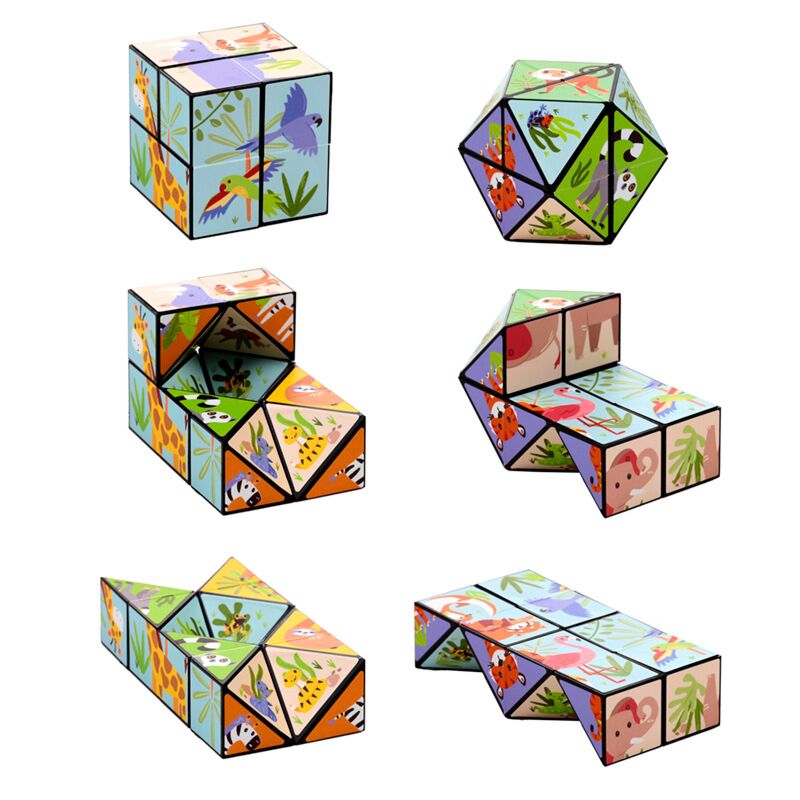 Load image into Gallery viewer, Zooniverse puzzel kubus speelgoed