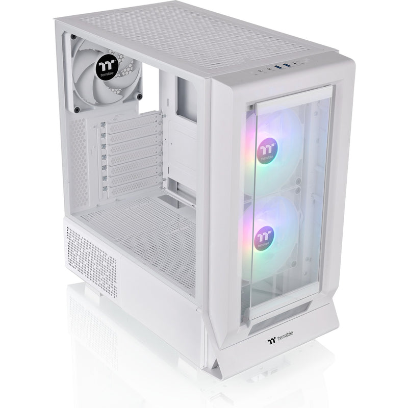 Load image into Gallery viewer, Thermaltake ceres 350 mx - snow midi tower behuizing (wit | 2x usb-a | 1x usb-c | rgb | tempered glass)