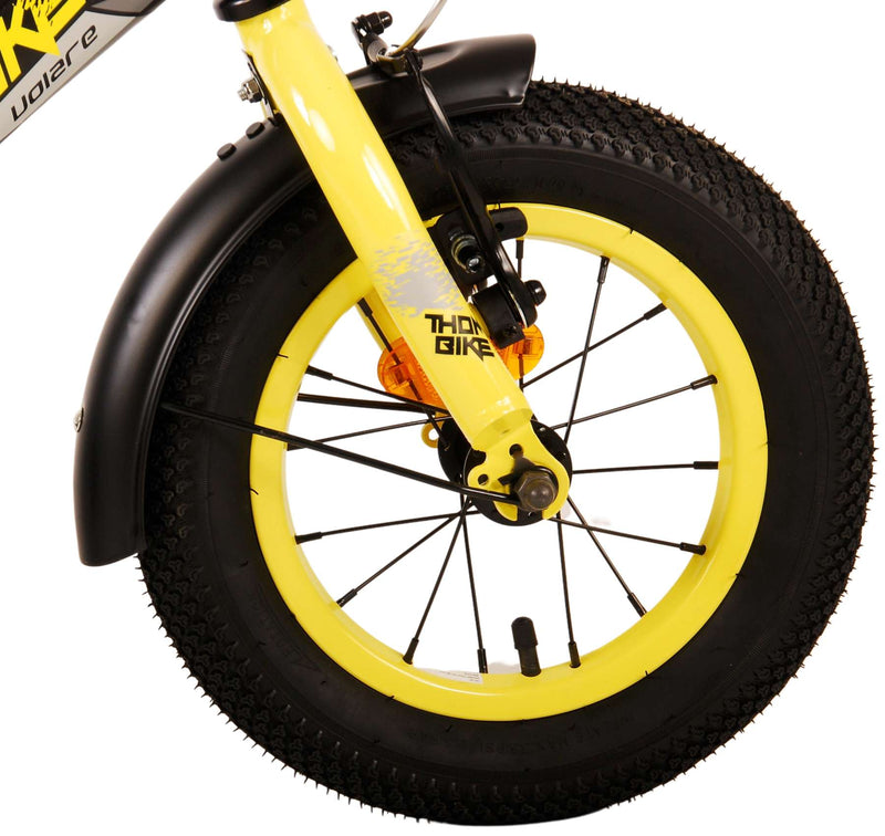 Load image into Gallery viewer, Volare Thombike Kinderfiets - Jongens - 12 inch - Zwart Geel