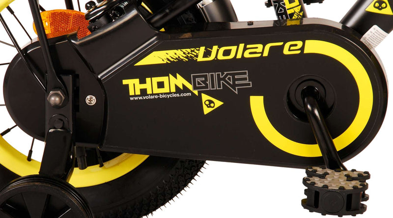 Load image into Gallery viewer, Volare Thombike Kinderfiets - Jongens - 12 inch - Zwart Geel - Twee Handremmen