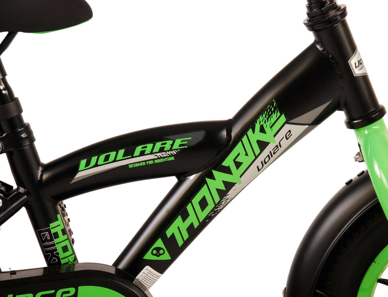 Load image into Gallery viewer, Volare Thombike Kinderfiets - Jongens - 12 inch - Zwart Groen