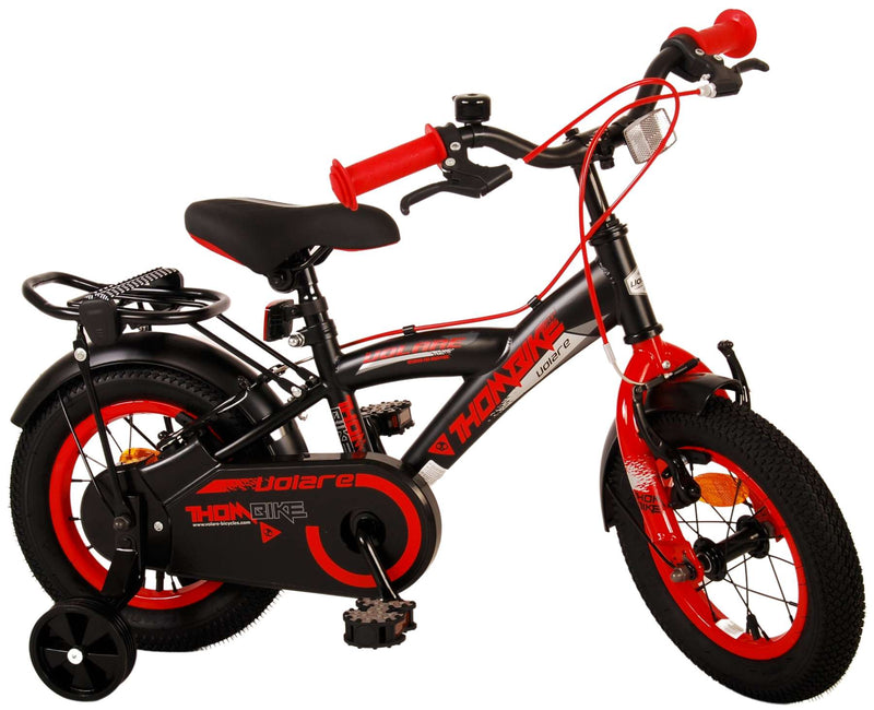 Load image into Gallery viewer, Volare Thombike Kinderfiets Jongens 12 inch Zwart Rood Twee Handremmen