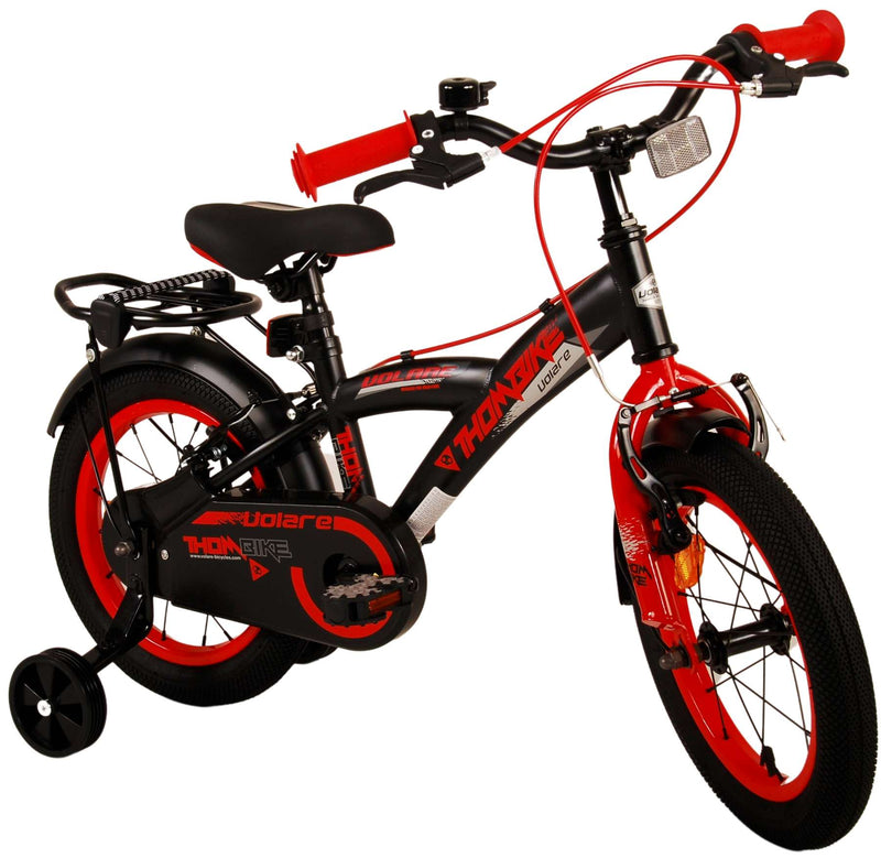 Load image into Gallery viewer, Volare Thombike Kinderfiets Jongens 14 inch Zwart Rood Twee Handremmen