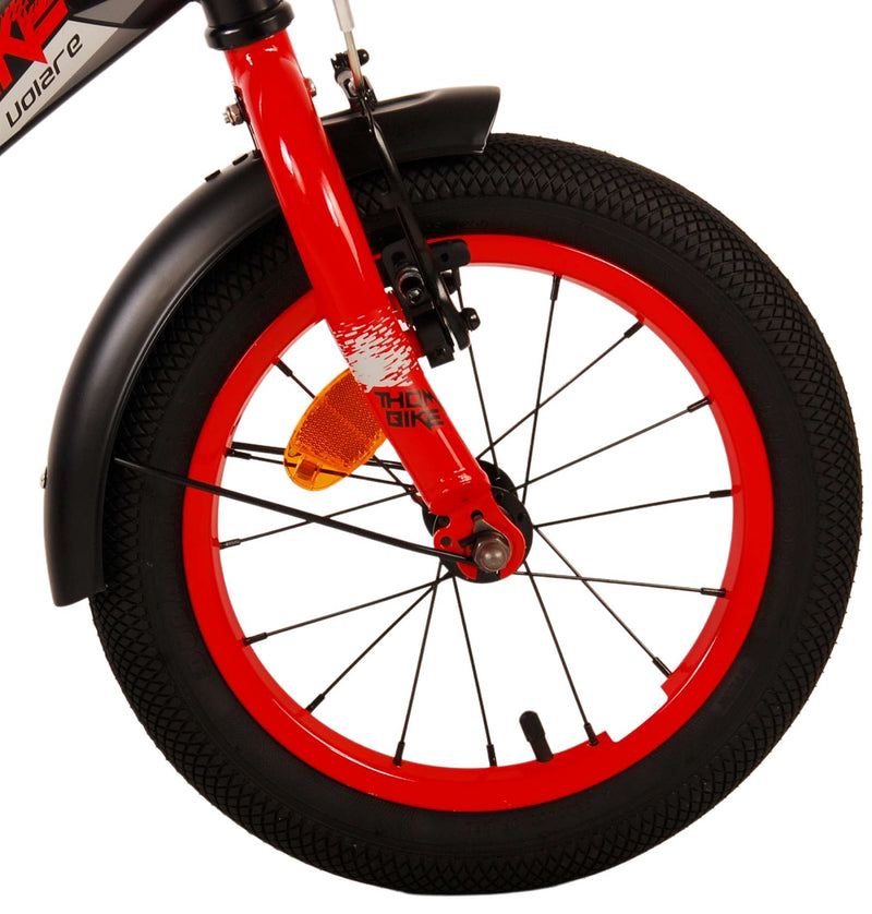 Load image into Gallery viewer, Volare Thombike Kinderfiets Jongens 14 inch Zwart Rood Twee Handremmen
