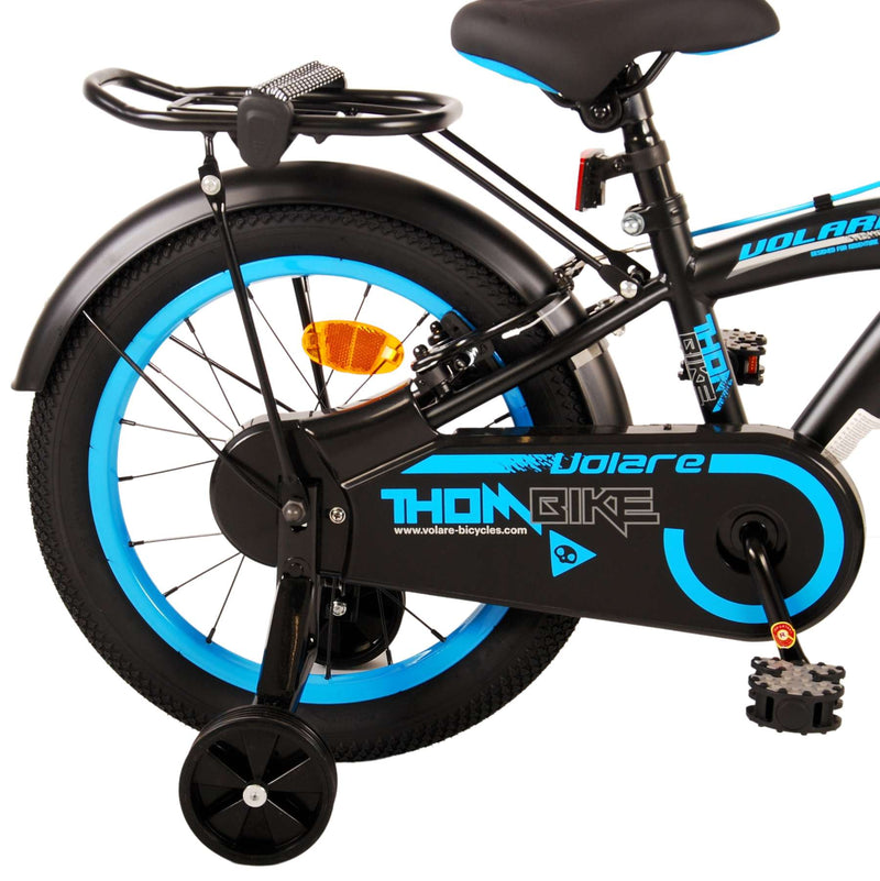 Load image into Gallery viewer, Volare Thombike Kinderfiets - Jongens - 16 inch - Zwart Blauw - Twee Handremmen