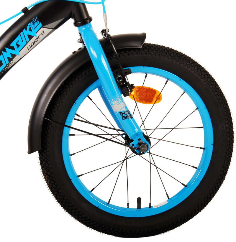 Load image into Gallery viewer, Volare Thombike Kinderfiets - Jongens - 16 inch - Zwart Blauw - Twee Handremmen