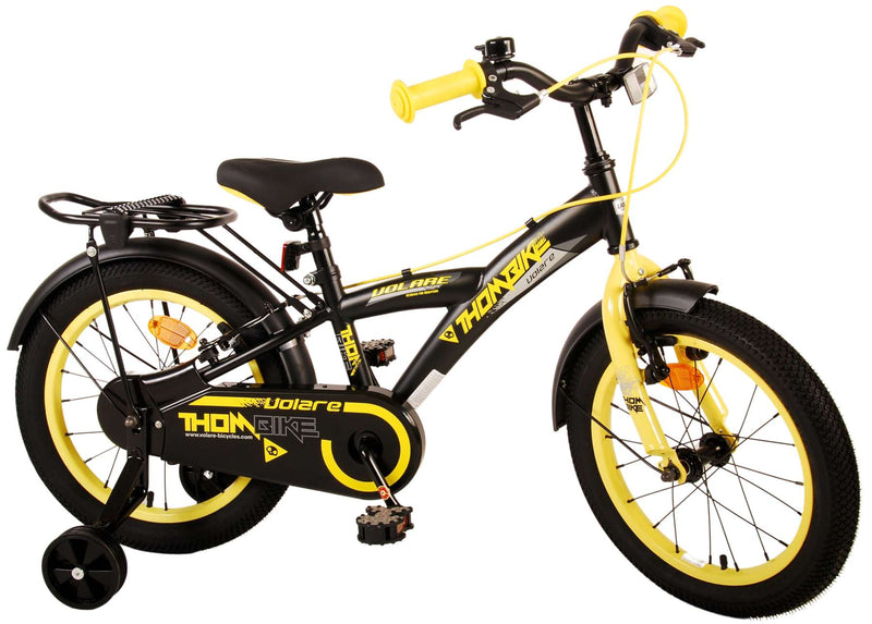 Load image into Gallery viewer, Volare Thombike Kinderfiets Jongens 16 inch Zwart Geel Twee Handremmen