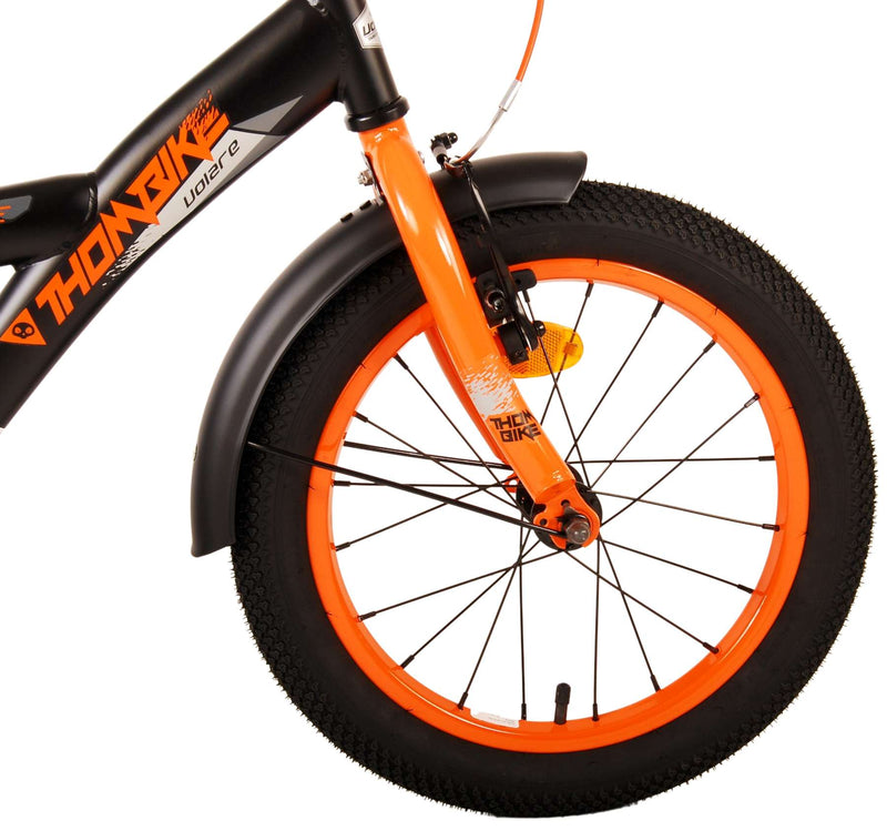 Load image into Gallery viewer, Volare Thombike Kinderfiets - Jongens - 16 inch - Zwart Oranje