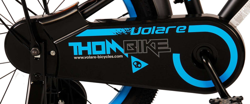 Load image into Gallery viewer, Volare Thombike Kinderfiets Jongens 18 inch Zwart Blauw Twee handremmen