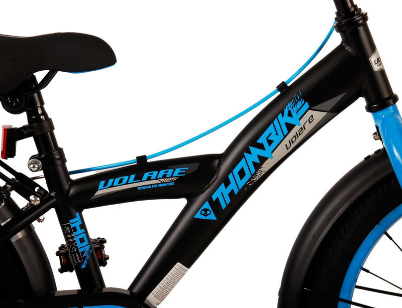 Load image into Gallery viewer, Volare Thombike Kinderfiets Jongens 18 inch Zwart Blauw Twee handremmen