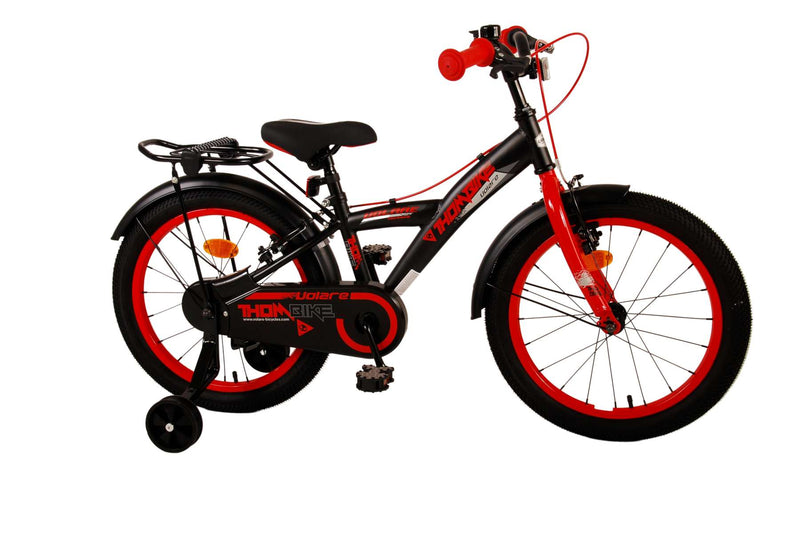 Load image into Gallery viewer, Volare Thombike Kinderfiets Jongens 18 inch Zwart Rood Twee handremmen
