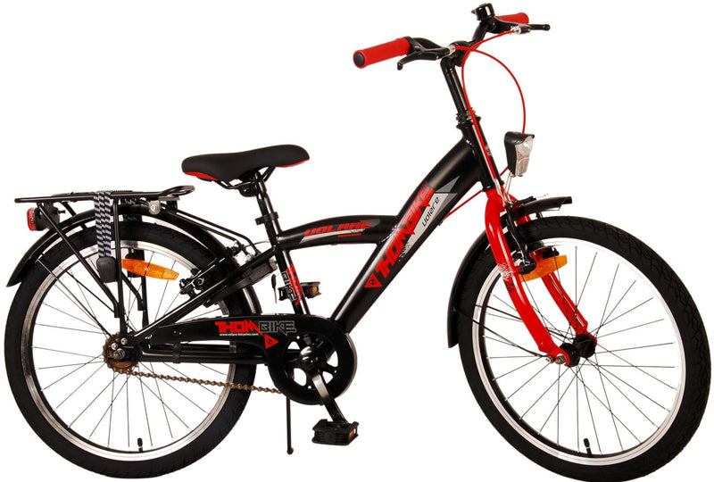 Load image into Gallery viewer, Volare Thombike Kinderfiets Jongens 20 inch Zwart Rood Twee Handremmen