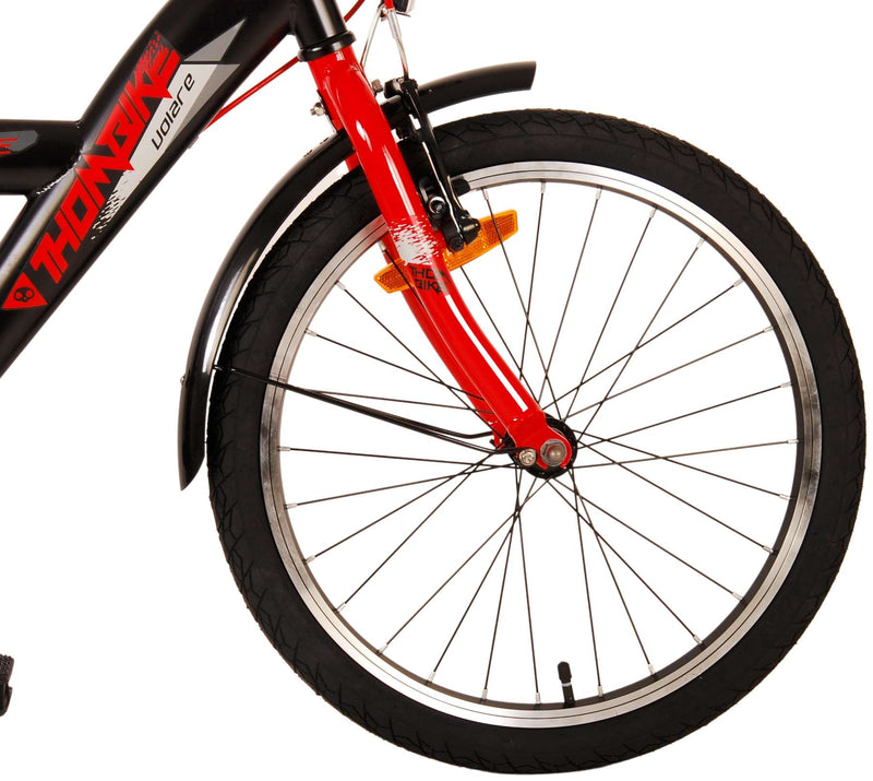 Load image into Gallery viewer, Volare Thombike Kinderfiets Jongens 20 inch Zwart Rood Twee Handremmen