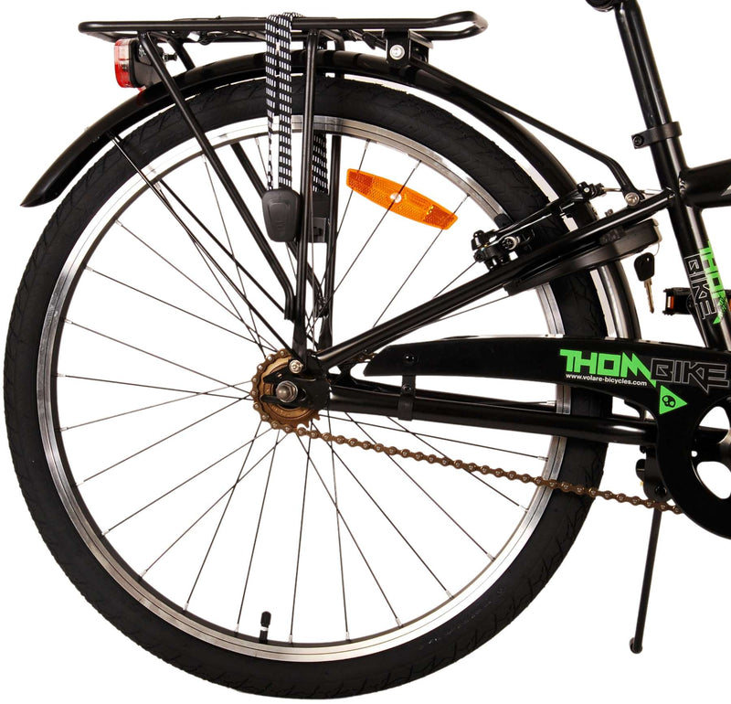 Load image into Gallery viewer, Volare Thombike Kinderfiets - Jongens - 24 inch - Zwart Groen - Twee handremmen