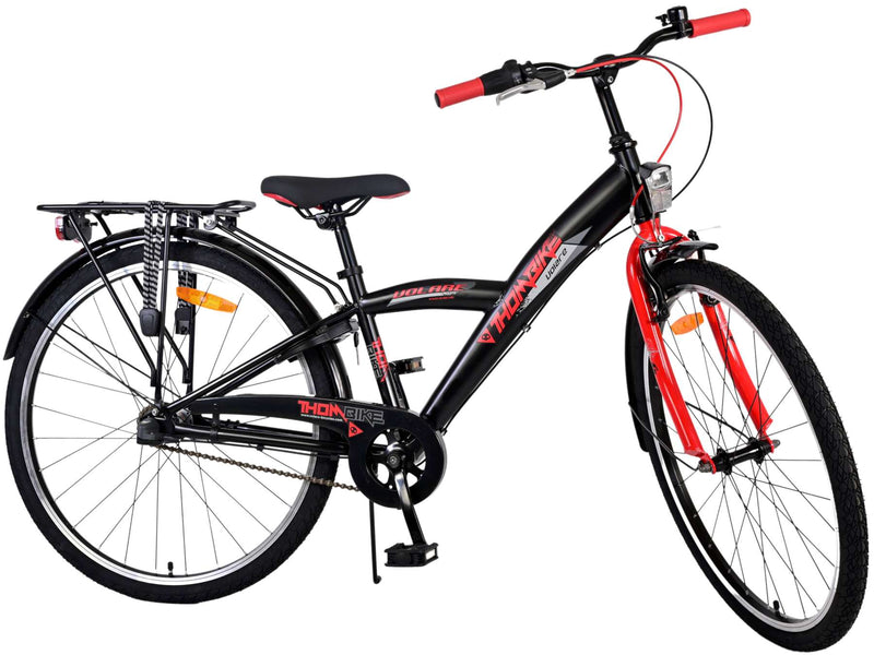 Load image into Gallery viewer, Volare Thombike Kinderfiets - Jongens - 26 inch - Zwart Rood - 3 versnellingen