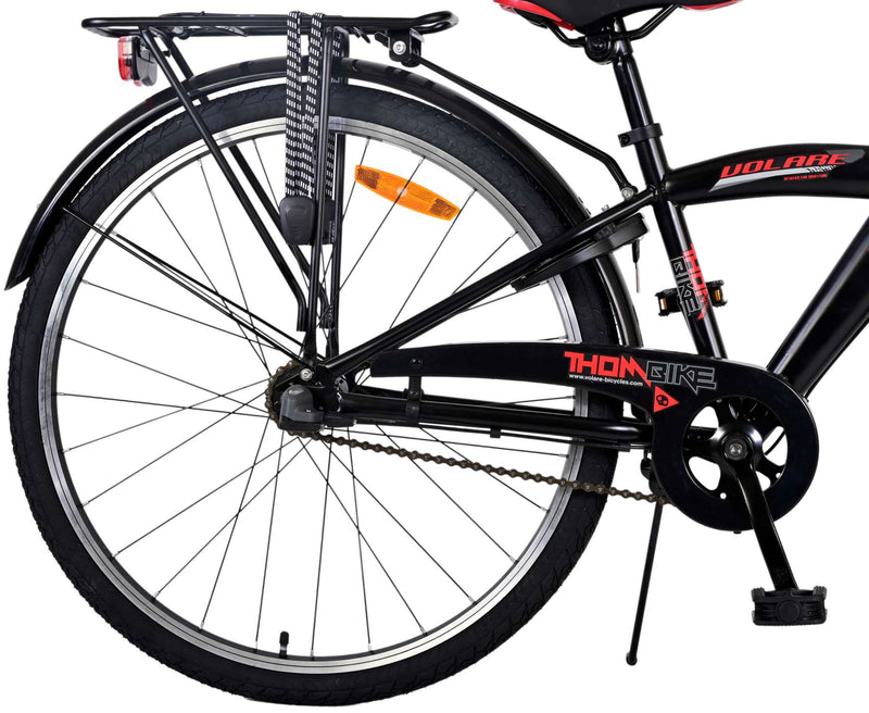 Load image into Gallery viewer, Volare Thombike Kinderfiets - Jongens - 26 inch - Zwart Rood - 3 versnellingen