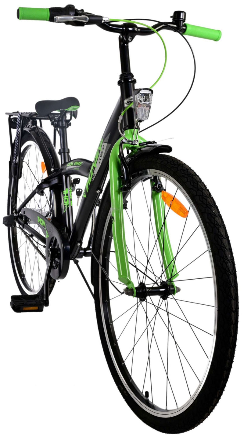Load image into Gallery viewer, Volare Thombike Kinderfiets - Jongens - 26 inch - Zwart Groen - 3 versnellingen