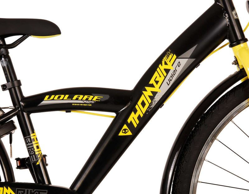 Load image into Gallery viewer, Volare Thombike Kinderfiets - Jongens - 26 inch - Zwart Geel - Twee Handremmen