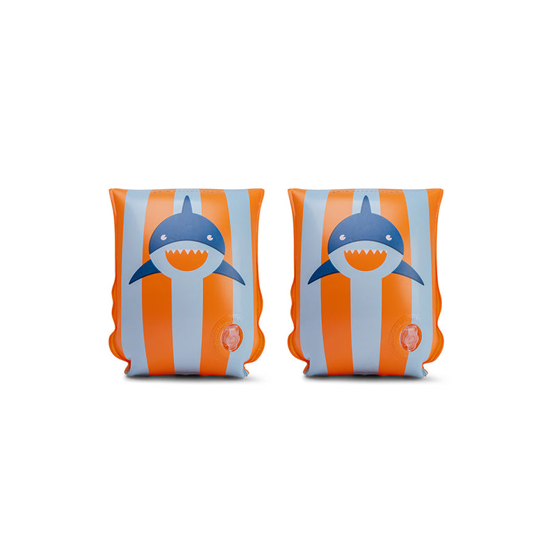 Afbeelding laden in galerijviewer, Tropical shark | oranje blauw zwembandjes 2-6 jaar