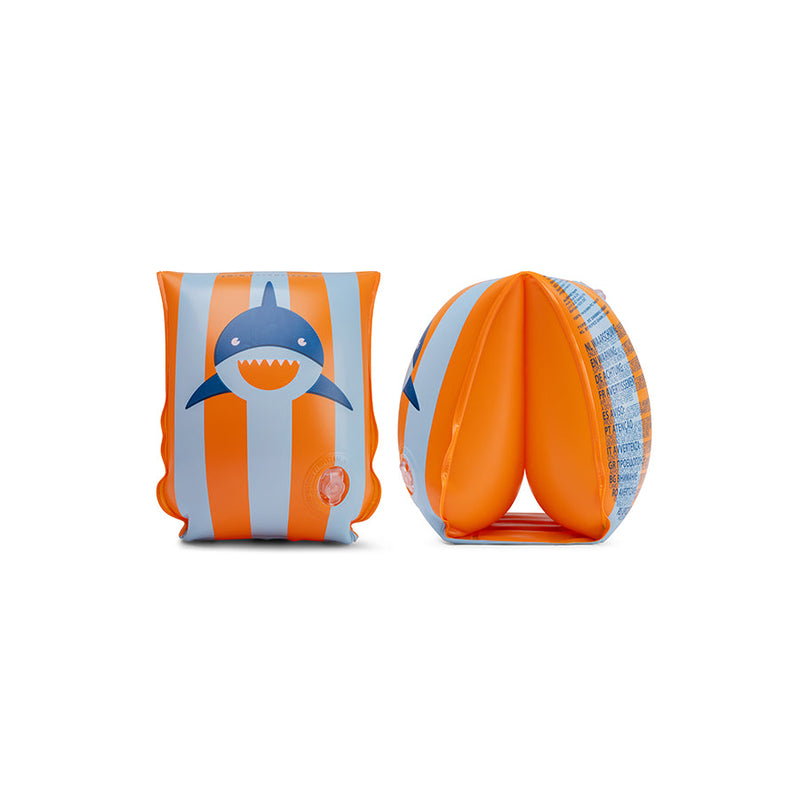Afbeelding laden in galerijviewer, Tropical shark | oranje blauw zwembandjes 2-6 jaar