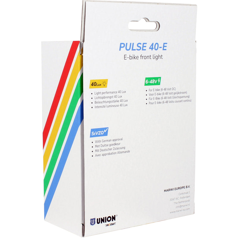 Load image into Gallery viewer, Union koplamp pulse 40-e e-bike 6-48v 40lux