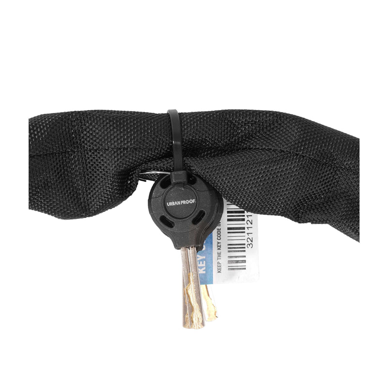Load image into Gallery viewer, Urbanproof kettingslot art2 8mm 100cm zwart