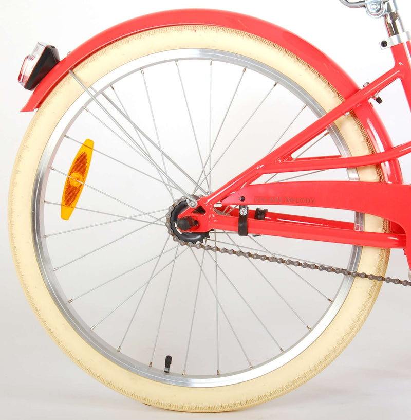 Load image into Gallery viewer, Volare Melody Kinderfiets Meisjes 24 inch Koraal Rood Prime Collection
