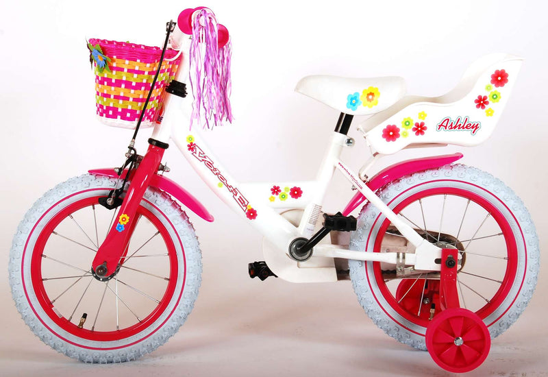 Load image into Gallery viewer, Volare Ashley Kinderfiets - Meisjes - 14 inch - Wit - 95% afgemonteerd