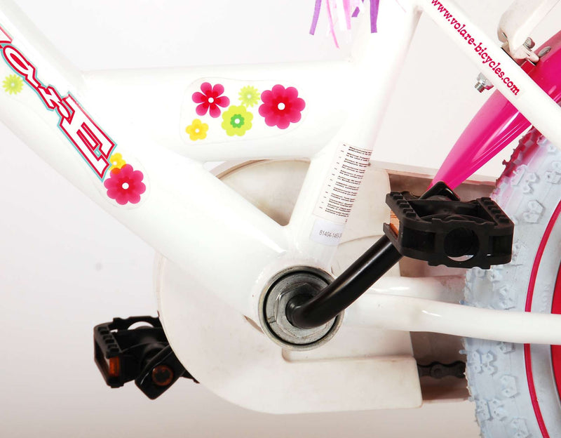 Load image into Gallery viewer, Volare Ashley Kinderfiets - Meisjes - 14 inch - Wit - 95% afgemonteerd
