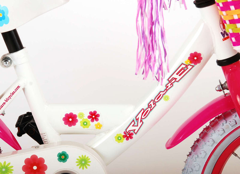 Load image into Gallery viewer, Volare Ashley Kinderfiets - Meisjes - 14 inch - Wit - 95% afgemonteerd