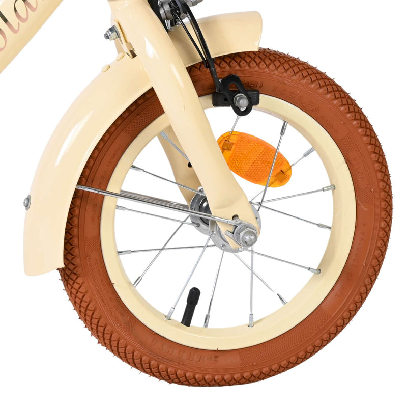Afbeelding laden in galerijviewer, Volare ashley kinderfiets - meisjes - 12 inch - créme - twee handremmen