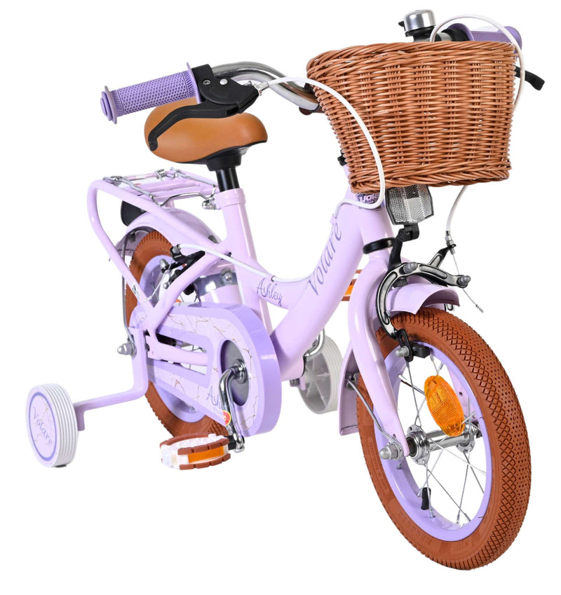 Afbeelding laden in galerijviewer, Volare ashley kinderfiets - meisjes - 12 inch - lila - twee handremmen