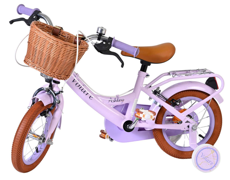 Afbeelding laden in galerijviewer, Volare ashley kinderfiets - meisjes - 12 inch - lila - twee handremmen