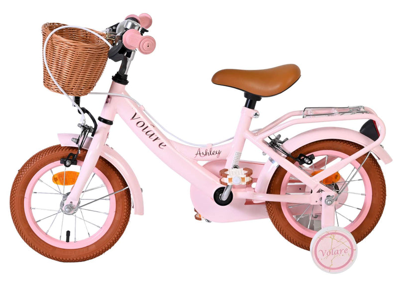 Afbeelding laden in galerijviewer, Volare ashley kinderfiets - meisjes - 12 inch - roze - twee handremmen