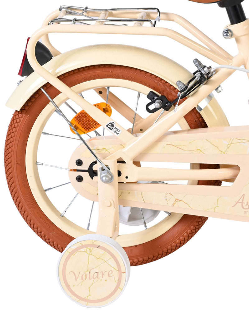 Afbeelding laden in galerijviewer, Volare ashley kinderfiets - meisjes - 14 inch - creme - twee handremmen