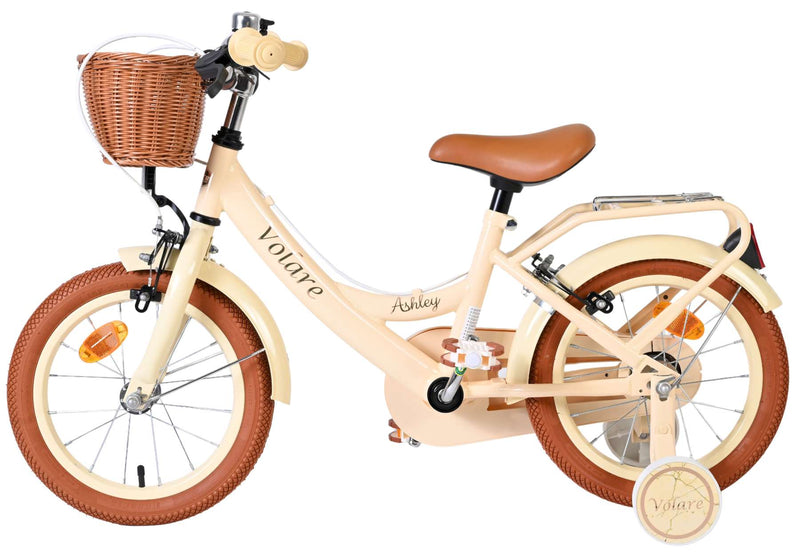 Afbeelding laden in galerijviewer, Volare ashley kinderfiets - meisjes - 14 inch - creme - twee handremmen