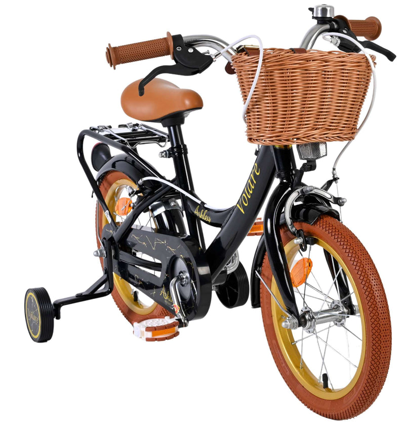 Load image into Gallery viewer, Volare ashley kinderfiets - meisjes - 14 inch - zwart - twee handremmen