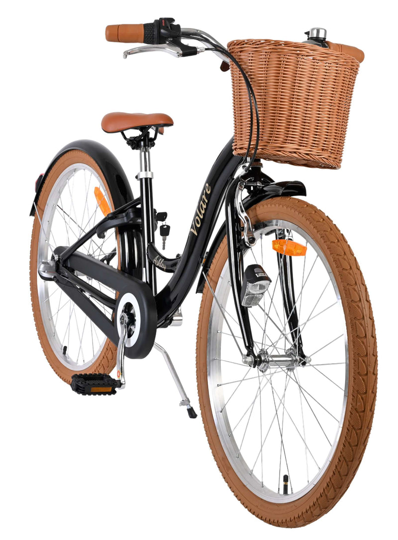 Afbeelding laden in galerijviewer, Volare ashley kinderfiets - meisjes - 24 inch - zwart - nexus 3