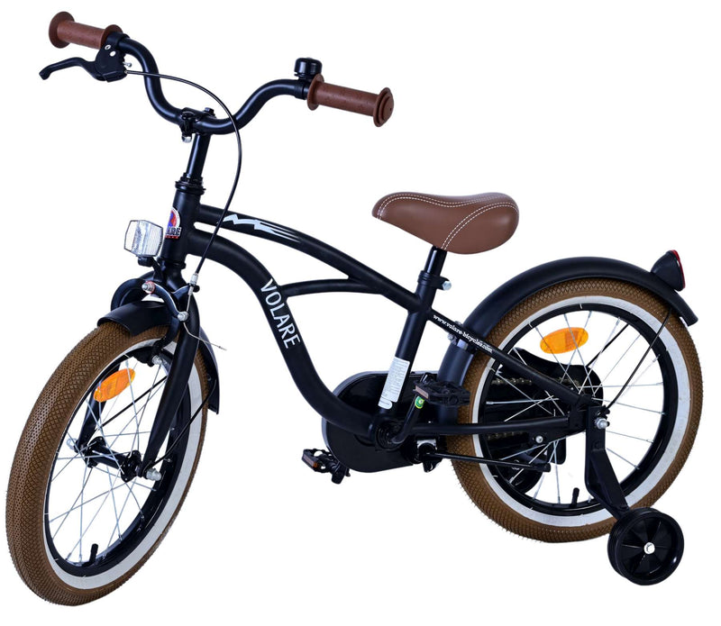 Load image into Gallery viewer, Volare black cruiser kinderfiets - jongens - 16 inch - zwart