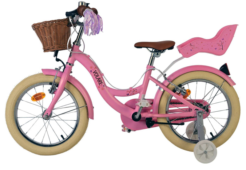 Afbeelding laden in galerijviewer, Volare blossom kinderfiets - meisjes - 16 inch - roze - twee handremmen