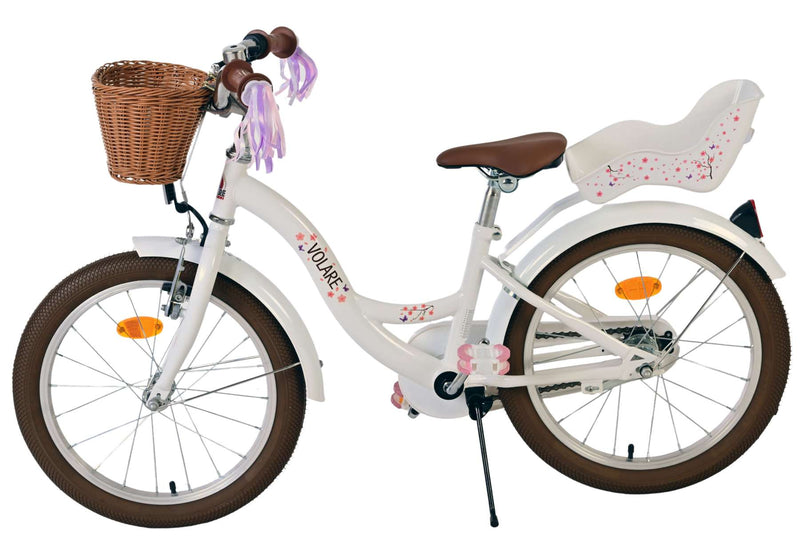 Afbeelding laden in galerijviewer, Volare blossom kinderfiets - meisjes - 18 inch - wit