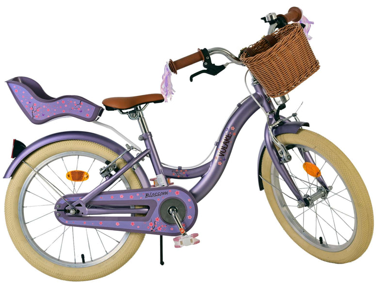 Load image into Gallery viewer, Volare blossom kinderfiets - meisjes - 18 inch - paars - twee handremmen