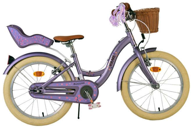 Load image into Gallery viewer, Volare blossom kinderfiets - meisjes - 18 inch - paars - twee handremmen