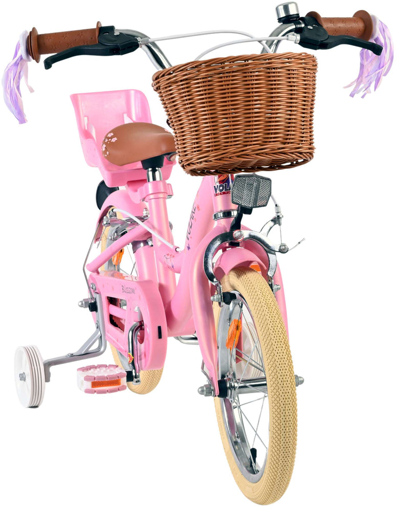 Afbeelding laden in galerijviewer, Volare blossom kinderfiets - meisjes - 14 inch - roze - twee handremmen