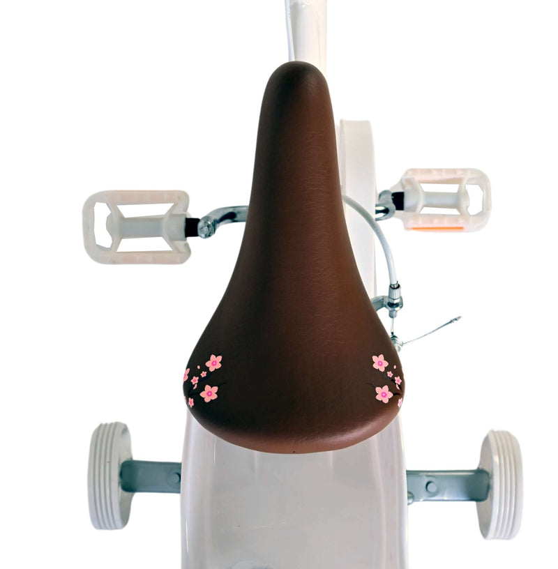 Load image into Gallery viewer, Volare Blossom Kinderfiets Meisjes 14 inch Wit Twee Handremmen